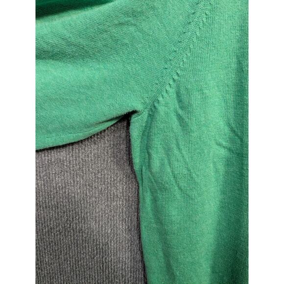 Alan Paine Sweater Mens EU 56 England V Neck Kelly Green Cotton Cashmere Prep - Picture 10 of 13